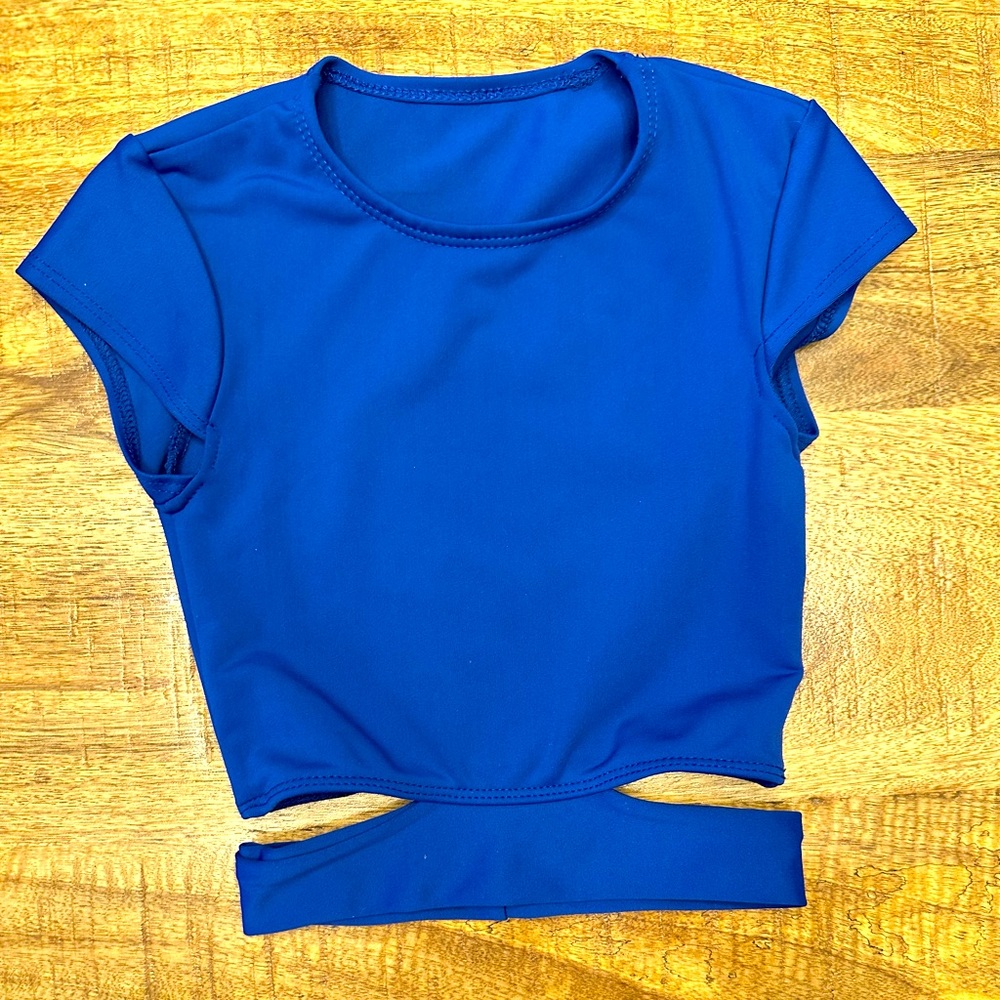 Five Dancewear Cropped Royal Top Child Medium